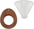 Coffee Filters Natural Coffee Filter Stand Cone Dripper Holder Tea Strainer Durable Home Gift Glass Funnel by Unknown