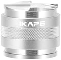 IKAPE Coffee Products, 53mm Coffee Distributor & Hand Tamper, Adjustable Depth Espresso Distributor Fits All 53mm Espresso Portafilter, Compatible with 54MM Breville Bottomless Portafilter (Silver) by IKAPE