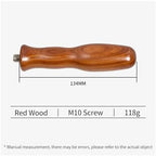 51/54/58mm Coffee Bottomless Naked Portafilter M10 Wood Handle, Compatible With Delonghi, Compatible With Breville, Espresso Accessory Barista Tools(M10 F) - Image 2