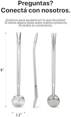 Bombilla de Acero Inoxidable Pico Platado para Mate – Durable, Perfecta para Mate Argentino y Brasileño - Image 4