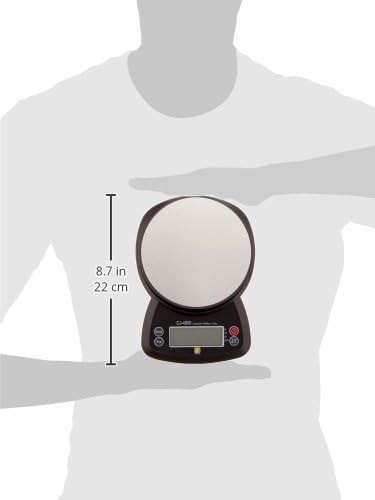 Jennings CJ-4000 Compact Digital Weigh Scale 4000g x 0.5g PCS JScale Black AC Adapter - Image 2
