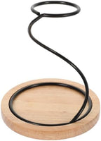 Coffee Filter Stand Holder with Wooden Base, Universal Iron Dripper Xmas by MAGICLULU
