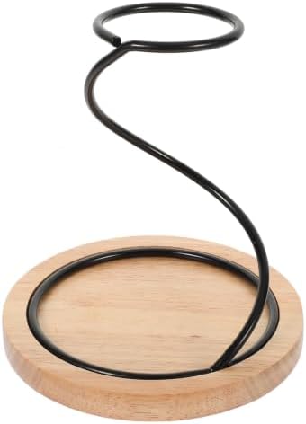 Coffee Filter Stand Holder with Wooden Base, Universal Iron Dripper Xmas by MAGICLULU