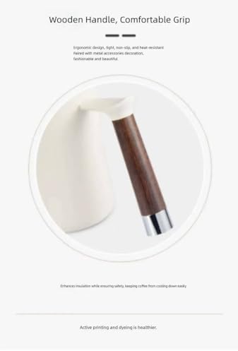 Gooseneck Kettle Pour Over Coffee Maker, White, 16oz/0.6L - Image 5