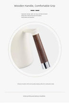 Gooseneck Kettle Pour Over Coffee Maker, White, 16oz/0.6L - Image 5