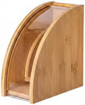 Bamboo Coffee Filter Holder, Wood Storage Box for Kitchen Counter, Holds Standard Cone or Basket Filters (1 PC) by Unknown