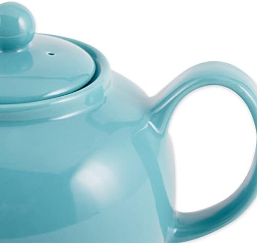 Stoneware Teapot - Turquoise - Image 2