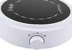 Electric Mini Stove Hot Plate, Small Hot Plate 700W Electric Ceramic Stove With Adjustable Power Levels Countertop Burners ElectricHot Plate for Boiling Water Making Tea and Coffee (White) - Image 6
