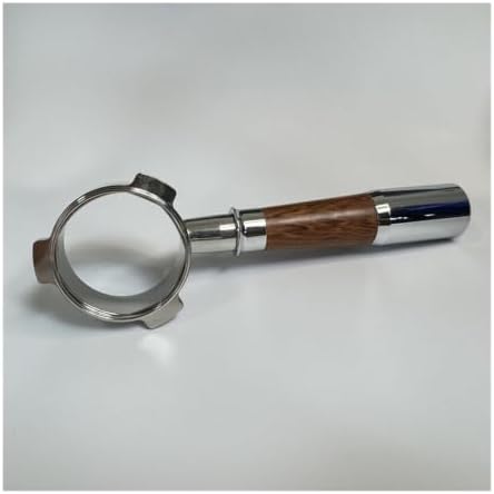 54mm 3-ear Naked Portafilter With BasketStainless Steel Bottomless Coffee Handle(Metal wood,With 1 cup basket) - Image 2
