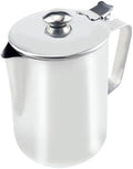 DOERDO Milk Pitcher 600ml Stainless Steel Coffee Cup Mug Milk Frothing Pitcher Jug with Handle for Office Kitchen by DOERDO+DD