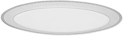 Lorren Home Trends 57-Piece Porcelain Dinnerware Set, Alina-SL, Service for 8 - Image 4