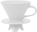 IMIKEYA Ceramic Coffee Dripper White Manual Brew Filter Cup for Office by IMIKEYA