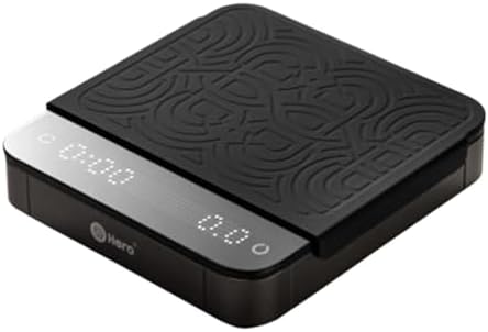 Electronic Scale, Coffee Electronic Scale Precision 0.1g Digital Smart Kitchen Portable Baking Scales with Timer USB Charge 2KG,for Meal Prep, Baking and Cooking(Black Hero) by Unknown