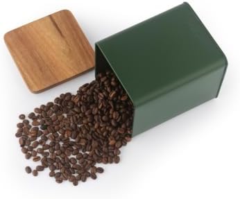 Salter Toronto 3-Piece Canister Set – FSC®-Certified Acacia Wooden Lids, Tea, Coffee, Sugar Storage Canisters, Powder-Coated Matt Finish, Easy Clean, Space Saving Jars, Long Lasting Freshness, Green - Image 6