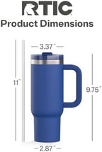 RTIC 30oz Road Trip Tumbler, Insulated, Ceramic Lined, Cobalt - Image 4