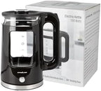 Epsilon 1.7L Glass Electric Kettle – Hot Water Tea Kettle with LED Light, Stainless Steel & Borosilicate Glass, Auto Shut-Off, BPA-Free Electric Teapot, 1100W Fast Boil, Cool Touch by Epsilon