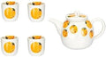 Water Pitcher Ceramic teapot Teacup Combination Household Tea Set Cool Kettle Gift Creative Flower teapot Water Jug by Unknown