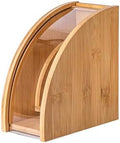 Bamboo Coffee Filter Paper Storage Box,Holder Stand Dispenser,Accessories，Easy Access(15.2x14.1 cm) by Unknown