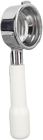 Bottomless Coffee Portafilter, 58mm 3 Ears Bottomless Portafilter Coffee Bottomless Portafilter for Barsetto Coffee Machine (White) - Image 5