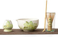 Premium Japanese Matcha Ceremony Set – Handmade Mino Ware Matcha Bowl & Bamboo Whisk Kit, Traditional Tea Set for Matcha Lovers, Made in Japan (Green) by Unknown