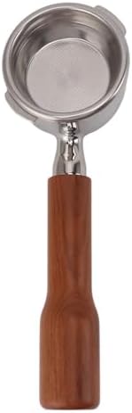 58mm Bottomless Portafilter with 2 Ears Solid Wood Handle Coffee Portafilter For GAGGIA For For Beech Color, Multifunctional Accessory For Home Use (Style 1) - Image 3