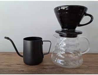SODEF Ceramic V60 Coffee Brewing Set 600ml with Dripper and Carafe for Pour Over Coffee by Unknown