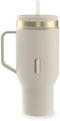 Contigo SnapSeal 30 oz Stainless Steel Vacuum-Insulated Tumbler with Handle & Reusable Straw, Leakproof AutoClose Lid, Cup Holder Friendly, BPA-Free & Lead-Free, Dishwasher Safe by Contigo