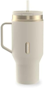 Contigo SnapSeal 30 oz Stainless Steel Vacuum-Insulated Tumbler with Handle & Reusable Straw, Leakproof AutoClose Lid, Cup Holder Friendly, BPA-Free & Lead-Free, Dishwasher Safe by Contigo