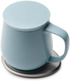 OHOM Ui+ Self-Heating Mug Set – Moonmist Blue | 18 fl oz / 532 mL Ceramic Coffee & Tea Mug with Heating Pad - Image 2