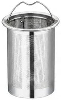 Stainless Steel Tea Strainer with Long Handle, Fine Mesh Loose Leaf Infuser for Deep Mugs and Teapots (1 Piece) by Unknown