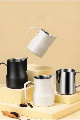 Stainless Steel Pitcher 500 ml for Coffee Milk Frothing Black - Image 4