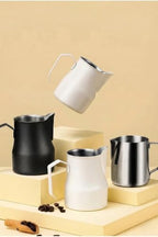 Stainless Steel Pitcher 500 ml for Coffee Milk Frothing Black - Image 4