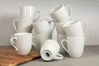 10 Strawberry Street Catering Ceramic 12 oz Coffee Mugs, Round, Set of 12, White - Coffee Cups for Coffee, Tea, Latte and Hot Beverages for Everyday Use, Microwave and Dishwasher Safe - Image 5