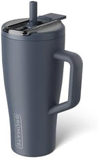 BrüMate Era Flip 30oz Tumbler with 100% Leakproof Covered Straw Lid | Hygienic Covered Straw | Insulated Stainless Steel Water Bottle with Handle | Cup Holder Friendly | BPA-Free (Nightfall Blue) by Br%C3%BCMate