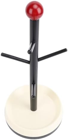 Mug Holder Tree, 6 Hooks Mug Holder Tree, Wooden Coffee Cup Holder Mug Tree Rack Stand Ideal for Countertop Standard Use (A) - Image 3