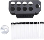 Single Dose Coffee Bean Storage Tubes Set, Transparent Glass 8pcs Dosing Tubes with One Way Exhaust Valve Stand Funnel, Coffee Bean Cellars for Tea Leaves, Nuts - Image 7
