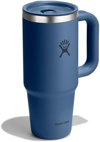 Hydro Flask Coffee Travel Tumbler Mug – Insulated Stainless Steel, Leak Resistant Hot & Iced Coffee Cup 24 Oz Harbor Blue - Image 2
