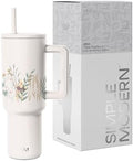 Simple Modern Disney Tumbler with Handle & Straw Lid | Insulated Stainless Steel Water Bottle Travel Mug Gifts for Women Her Trek Collection, Winnie The Pooh in the Wilderness, 40 Ounces (Pack of 12) by Unknown