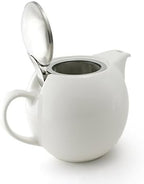 Zero Japan Bee House Round Teapot For One, 24 Oz - Ceramic Tea Pot with Stainless Steel Lid and Infuser, Smooth-Pour Spout, Diswasher and Microwave Safe Tea Pots (White) - Image 3