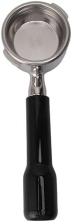 58mm Stainless Steel Bottomless Portafilter Comfortable Grip for Gaggia Coffee Machine Accessory for Lovers (Black) by WGFOIP