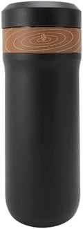 Luqeeg Thermal French Press 320ml, Stainless Steel Coffee Maker with Double Layer 4 Layer Filter Insulation, Portable Thermal Vacuum Insulated Coffee Mug for Camping Office by Luqeeg-GiveLifetoEnjoy