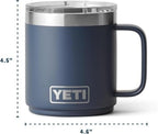 YETI Rambler 10 oz Ceramic Lined Stackable Mug, Vacuum Insulated, Stainless Steel with MagSlider Lid, Ridgeline - Image 4