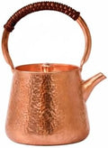 Amagogo Copper Kettle Tea Pot Teapot Water Boiler Hammered Copper Detailing Handcrafted Texture Compact Handle suitable for daily guest sharing countertop decor, Copper, Natural Copper by Unknown