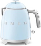 SMEG Mini 50's Retro Style 3 Cup Electric Kettle with Double Wall Anti Slip Base and Water Level Indicator (Pastel Blue) by Unknown