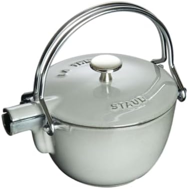 Staub Round Teapot/Kettle - 1QT - Graphite Grey by Unknown