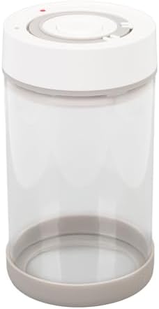 Electric Vacuum Canister Airtight Glass Storage Jar Vacuum Glass Canister Sealed Jar Food Container for Tea Coffee Beans Nuts Snacks with 500mAh Built in Battery (950ml) by Unknown