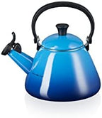 Le Creuset Kone 401010222000000 Kettle with Whistle, Enamelled Steel, 1.6 L, Azure - Image 2
