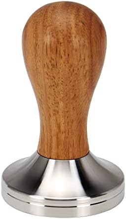DIBTSA Espresso Coffee Stirrer WDT Distribution Tool and 51mm Espresso Tamper with 304 Stainless Steel Flat Base and Wooden Handle - Image 6