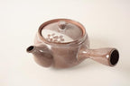 Mino ware Japanese Pottery Teapot Kyusu Plum Flowers in Russet Brown with Infuser made in Japan (Japan Import) SYK004 (Russet Brown) - Image 5