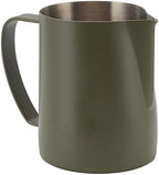 Coffee Milk Frothing Pitcher, 600ml Espresso Steaming Jug with Falcon Beak Tip, 304 Stainless Steel Milk Frother Cup for Coffe, Cappuccino, Latte Art, Espresso Machine Accessories(OD Green) by TITA-DONG